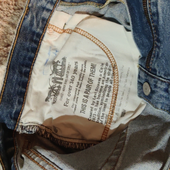 Levi's 514 Straight Jeans 36x34 - Picture 6 of 7